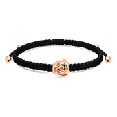 Buddha Face with Matt Rope Bracelet BR-308-RO-GP